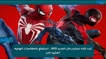 تردد قناة سبايدر مان الجديد 2025.. استمتع بالمغامرات اليومية المثيرة الآن